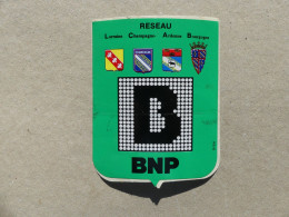 Autocollant Banques BNP Réseau Lorraine Champagne Ardenne Bourgogne Blasons - Other & Unclassified