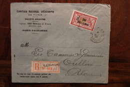 Alexandrie 1926 France Egypte Cover Egypt Ägypten Front D'enveloppe Recommandé Registered Reco R - Cartas & Documentos