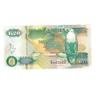 Billet, Zambie, 20 Kwacha, 1992, KM:36b, NEUF - Sambia