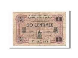 Billet, France, Granville Et Cherbourg, 50 Centimes, 1921, TB, Pirot:61-5 - Camera Di Commercio