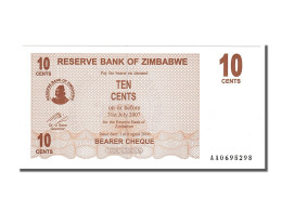 Billet, Zimbabwe, 10 Cents, 2006, 2006-08-01, NEUF - Zimbabwe