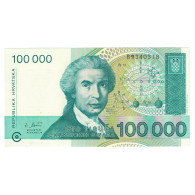 Billet, Croatie, 100,000 Dinara, 1993, KM:27A, NEUF - Croatie