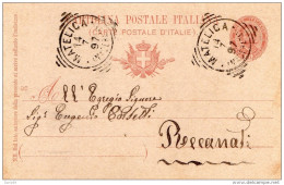 1897   CARTOLINA CON ANNULLO MATELICA  MACERATA - Entero Postal