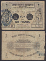 Frankreich - France Valenciennes 1 Franc 1916 Pirot: 59-2565   (29326 - Sonstige & Ohne Zuordnung