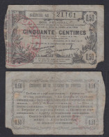 Frankreich - France 50 Centimes 1916 Banknote Fourmies Bon Regional Notgeld - Sonstige & Ohne Zuordnung