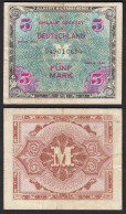 Alliierte Besatzung 5 Mark 1944 Ros 202a Pick 193 F (4)    (30249 - Other & Unclassified