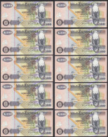 Sambia - Zambia 10 Stück á 100 Kwacha 2006 UNC (1) Pick 38f    (89273 - Other - Africa