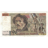 France, 100 Francs, Delacroix, 1982, TTB, Fayette:69.6, KM:154b - 100 F 1978-1995 ''Delacroix''