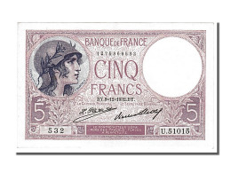 Billet, France, 5 Francs, 5 F 1917-1940 ''Violet'', 1932, 1932-12-08, SUP+ - 5 F 1917-1940 ''Violet''