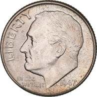 Monnaie, États-Unis, Roosevelt Dime, Dime, 1947, U.S. Mint, Denver, SUP+ - 1946-...: Roosevelt