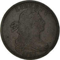 Monnaie, États-Unis, Draped Bust Cent, Cent, 1797, Philadelphie, TB, Cuivre - 1796-1807: Draped Bust (Busto Drapeggiato)