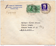 1939  LETTERA ESPRESSO CON ANNULLO TORINO - Correo Urgente