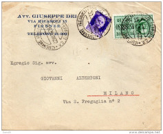 1939  LETTERA ESPRESSO CON ANNULLO FIRENZE - Exprespost