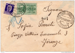 1940  LETTERA ESPRESSO CON ANNULLO ROMA - Eilsendung (Eilpost)