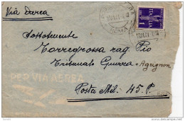 1941  LETTERA AEREA CON ANNULLO ROMA - Airmail