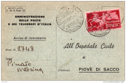 1948 CARTOLINA ESPRESSO - Express-post/pneumatisch