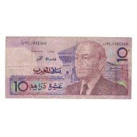 Billet, Maroc, 10 Dirhams, 1987/AH1407, KM:60b, B - Maroc