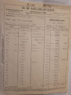 Rechnung - Neuburger - München - 1936 - 1900 – 1949