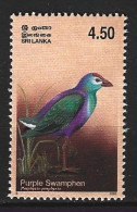 SRI LANKA. N°1370 De 2003. Talève. - Grues Et Gruiformes