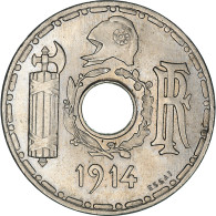 Monnaie, France, Essai De Becker, Grand Module, 25 Centimes, 1914, SUP+, Nickel - Proeven