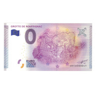 France, Billet Touristique - 0 Euro, 2015, UECU000041, GROTTE DE ROUFFIGNAC - Altri & Non Classificati