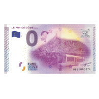 France, Billet Touristique - 0 Euro, 2015, UEBP000074, LE PUY DE DOME, NEUF - Autres & Non Classés