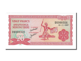 Billet, Burundi, 20 Francs, 2007, 2007-11-01, NEUF - Burundi