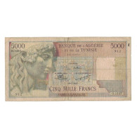 Billet, Algérie, 5000 Francs, 1955, 1955-1-19, KM:109b, TB+ - Argelia