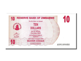 Billet, Zimbabwe, 10 Dollars, 2006, 2006-08-01, NEUF - Simbabwe