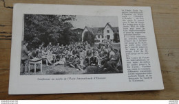 DANEMARK : Conference Au Jardin De L'école Internationale D' ELSENEUR  ......... D-9279 - Danemark