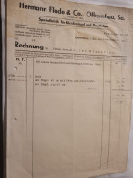 Rechnung - Hermann Flade & Co Olbernhau - 1937 - 1900 – 1949