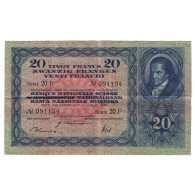 Billet, Suisse, 20 Franken, 1942, 1942-12-04, KM:39l, TTB - Suisse