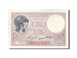 Billet, France, 5 Francs, 5 F 1917-1940 ''Violet'', 1933, 1933-06-08, SPL - 5 F 1917-1940 ''Violet''