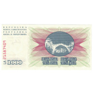 Billet, Bosnia - Herzegovina, 1000 Dinara, 1992-07-01, KM:15a, NEUF - Bosnia Y Herzegovina