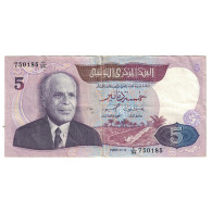 Billet, Tunisie, 5 Dinars, 1983, 1983-11-03, KM:79, TTB - Tunisie