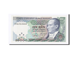 Billet, Turquie, 10,000 Lira, L.1970 (1982), 1970-01-14, KM:199, NEUF - Turchia