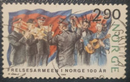 Norway 2.90Kr Used Postmark Stamp 1988 Salvation Army - Gebraucht