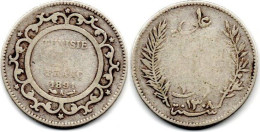 MA 31192 / Tunisie - Tunisia - Tunesien 1 Franc 1891 A B - Tunisie