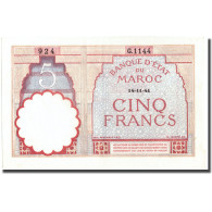 Billet, Maroc, 5 Francs, 1941, 1941-11-14, KM:23Ab, SPL - Marocco