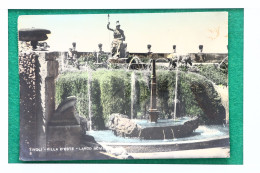 CARTOLINA POSTALE VIAGGIATA 1953 TIVOLI (ROMA), LAZIO, ITALIA: VILLA D'ESTE - LARGO ROMETTA 0069 POSTCARD - Tivoli