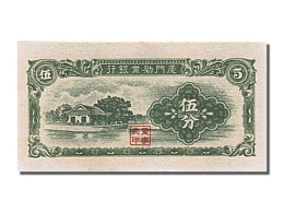 Billet, Chine, 5 Cents, 1940, NEUF - China