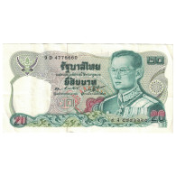 Billet, Thaïlande, 20 Baht, KM:88, SUP - Thaïlande