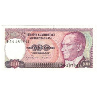 Billet, Turquie, 100 Lira, 1970, 1970-01-14, KM:194a, NEUF - Turkey