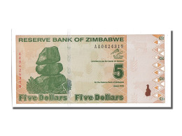 Billet, Zimbabwe, 5 Dollars, 2009, NEUF - Simbabwe