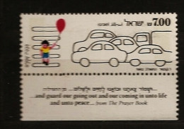 Israël Israel 1982 N° 819 Avec Tab ** Sécurité Routière, Camion, Voiture, Automobile, Passage Piéton, Ballon, Enfant - Ongebruikt (met Tabs)