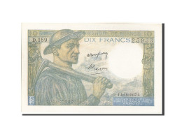 Billet, France, 10 Francs, 10 F 1941-1949 ''Mineur'', 1947, 1947-12-04, SPL - 10 F 1941-1949 ''Mineur''