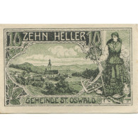 Billet, Autriche, St Oswald, 10 Heller, Montagne, 1920, SPL, Mehl:FS 918 - Oesterreich