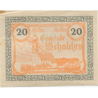 Billet, Autriche, Schalchen, 20 Heller, Eglise 1920-12-31, SUP Mehl:FS 952a - Austria