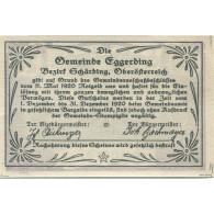 Billet, Autriche, Eggerding, 20 Heller, Eglise 1920-12-31, SPL, Mehl:FS 166a - Oesterreich