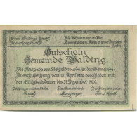 Billet, Autriche, Walding, 10 Heller, Village 1920-12-31, SPL, Mehl:FS 1132c - Oesterreich